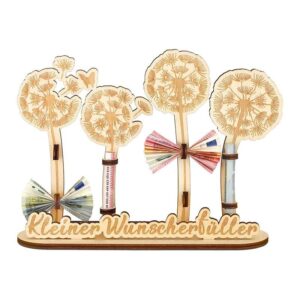 Personalized dandelion cash gift, suitable for birthday, wedding, is to family and friends of the ideal gift.