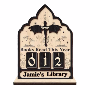 Personalized Reading Counter – Interchangeable Flip Numbers for Reading, Books Read This Year Tracker